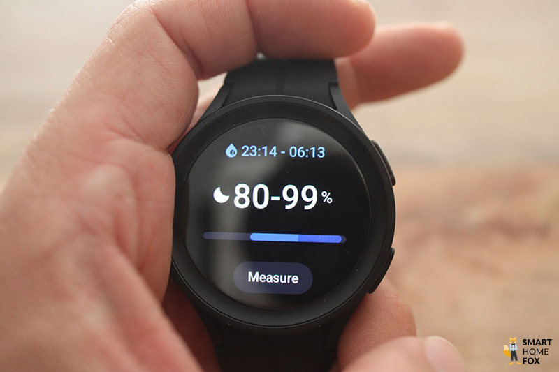 Вы можете увидеть измерение насыщения кислородом на Samsung Galaxy Watch 5.